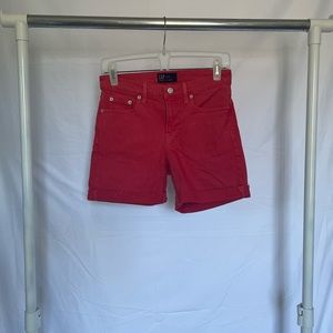 Mid Length Jean Shorts